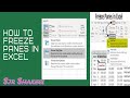 How to Freeze Panes in MS Excel| Freeze Multiple Rows &amp; Columns| Freeze Top Row &amp; First Column Excel