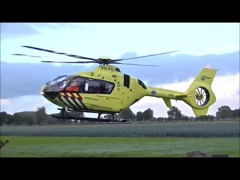 traumahelikopter politie en ambulance met spoed naar reanimatie secretarisstraatje Berghem