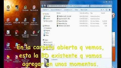 Tutorial - Agregar una BD existente al SQL Server 2008
