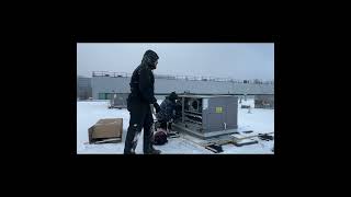 Carrier Rooftop Heat Exchanger Swap | HVAC Repair in Action 🔧❄️🔥 #acmmechanicalinc”