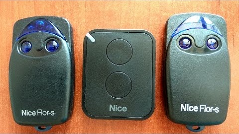 Программирование пультов Nice (Найс) Flor-s Era-Flor без доступа к приемнику