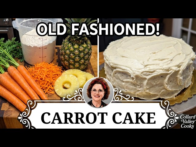 Thumbnail for How to Make a Moist Carrot Cake ✨ Old Fashioned Recipe - Southern Cooking