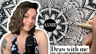 ASMR • Mandala Drawing • Whispered Rambles • Bird Sounds
