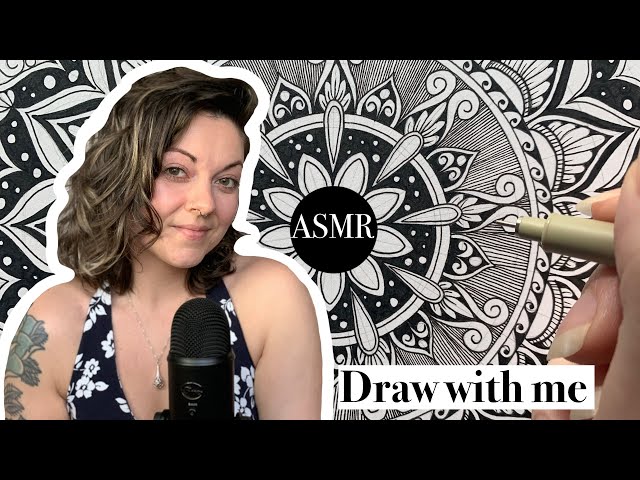 ASMR • Mandala Drawing • Whispered Rambles • Bird Sounds