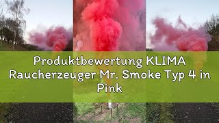Produktbewertung KLIMA Raucherzeuger Mr. Smoke Typ 4 in Pink