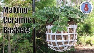 Making Ceramic Baskets -  Forming Clay over Balloons