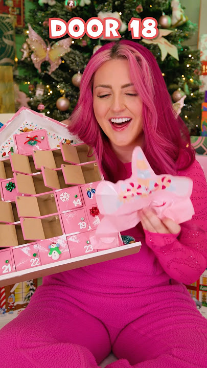 Opening ENTIRE ADVENT CALENDAR: ALL PINK theme (day 1)