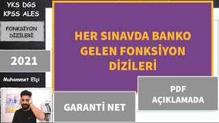 Her Sinavda Banko Gelen Fonksi̇yon Di̇zi̇leri̇ 2021Yks Dgs Kpss Ales 