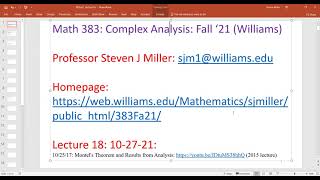 383Fa21 Lec18 PreparingForRiemannMappingTheorem Montel