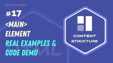 Master HTML in Darija Arabic #17 Main Element (main) Real Examples & Code Demo