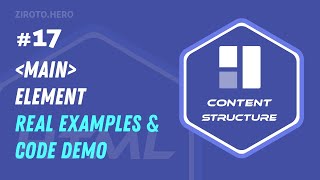 Master HTML in Darija Arabic #17 Main Element (main) Real Examples & Code Demo