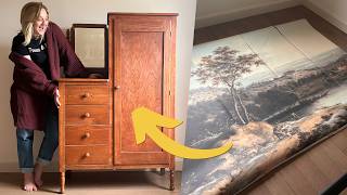 Painting the bedroom + Antique Upcycle | Small Space Closet Solution! by DIY Danie 132,990 views 2 months ago 29 minutes