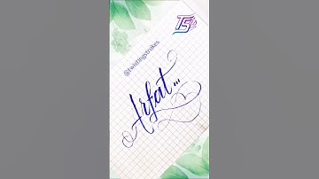 Arfat... ❤️ Name Art in Brush Calligraphy #nameart #calligraphy #brushcalligraphy #handwriting #art