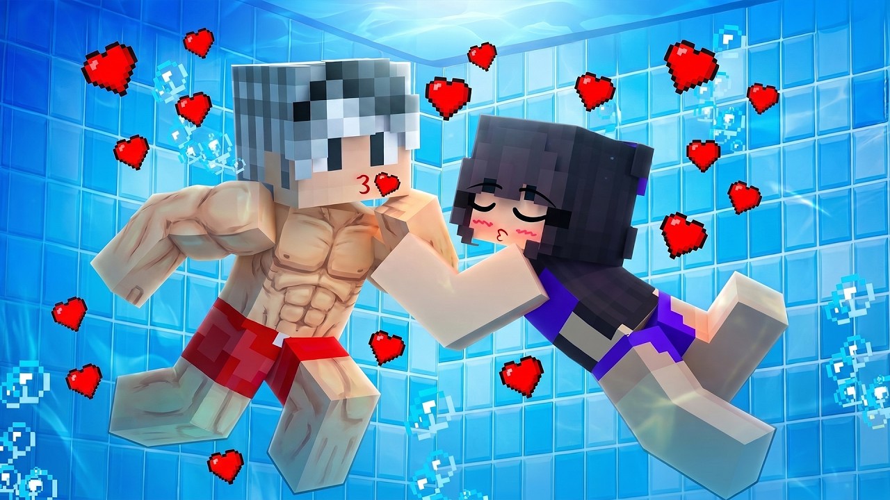 Gürol ve Gökçe Havuz Partisinde Aşk Yaşadı - Minecraft