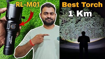 Rock Light RL-M01 200 Watt Best Zoomable Torch Light In India || Long Beam Range Torch #vishalsaxena