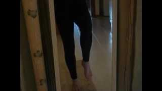 Black Shiny Spandex Tightsleotard