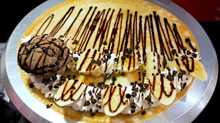 Sweet Thailand Crepes With Ice Cream - Thai Street Food