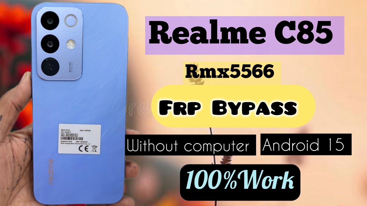 Обход FRP на Realme C85 (RMX5566). Разблокировка Gmail без компьютера. 100% работает.