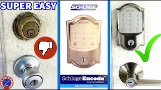 SCHLAGE Smart Wifi Deadbolt EASY Installation | No more STRUGGLING to FIND KEYS