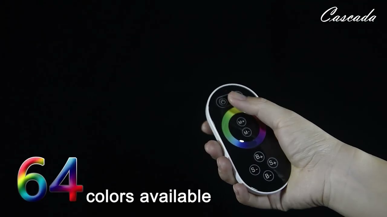 Cascada Serenity 15"x23" Luxury LED Music Shower System with Bluetooth Speakers