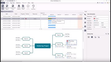 EdrawMind (formerly MindMaster) Tutorial - How to Create a Gantt Chart with MindMaster