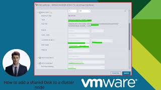 How to In VMWare Create a Shared Storage for both VMs Cluster nodes