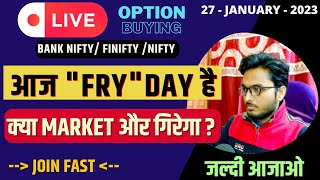 🔴Live Trading 27 January | Trading Setup For Banknifty 27 January 2023 | Hindi