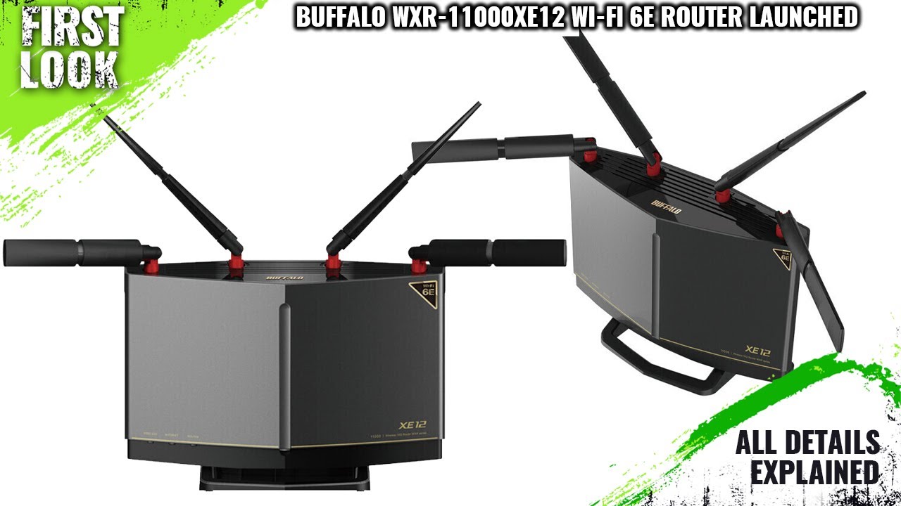 Buffalo WXR-11000XE12 Wi-Fi 6E Router with 12 Streams and 10 Buffalo WXR-11000XE12 Wi-Fi 6E Router with 12 Streams and 10