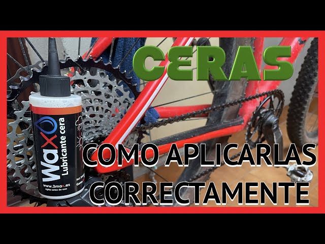 ⚙️LUBRICANTES BICICLETA, ⛓COMO APLICAR LA CERA CORRECTAMENTE A LA CADENA. 