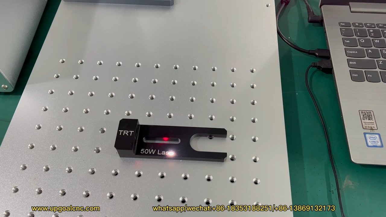 50W Auto Focusing Desktop Fiber Laser Marking Machine for Metal /Aluminum/Stainless Steel