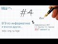 Информатика ЕГЭ 4 задание разбор, теоретич. реш-е (ФИПИ 2017 вариант 16, Крылов С.С., Чуркина Т.Е.)