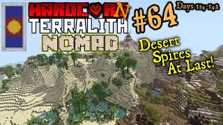 Desert Spires At Last in Minecraft Hardcore 1.21 + Terralith | HardCorn!: Terralith NOMAD - Ep 64