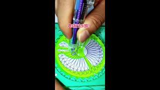 How Many Rotations Did The Pen Make In Total? ?? #Spirograph #Satisfying #Shorts