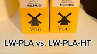Colorfabb Lw-Pla Vs. Lw-Pla-Ht