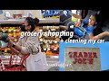 ANOTHER grocery shopping *VLOG* + CLEANING MY CAR + night skincare routine