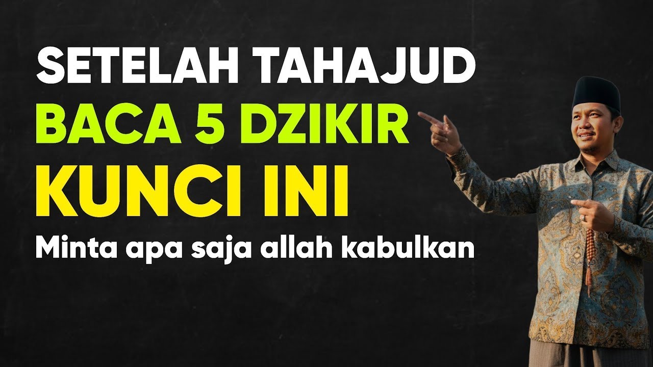 SUBHANALLAH, bacalah 5 dzikir kunci ini setelah sholat tahajud, maka semua hajat anda akan terkabul
