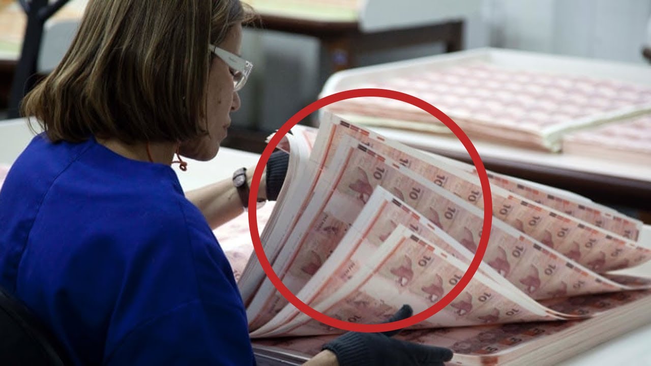 Aprenda como é fabricado o dinheiro em minutos