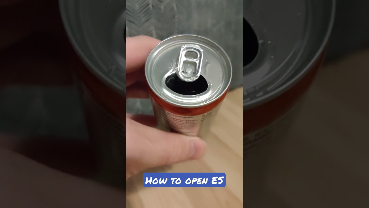 How to open ES (Euro Shopper Energy Drink)