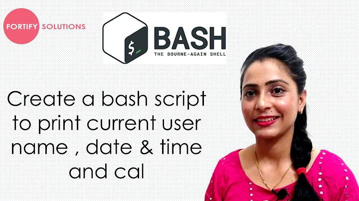 Create a bash script to print current user name , date & time and cal | Bash Scripting tutorial