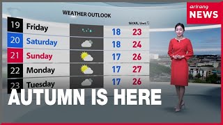 [Weather] Autumn weather is finally here, rain forecast tomorrow