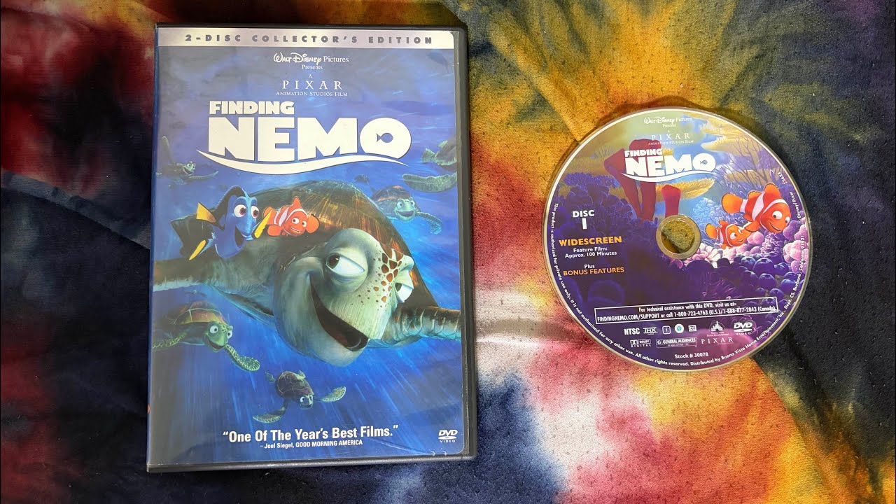 Opening to finding Nemo 2003 dvd disc 1 widescreen 