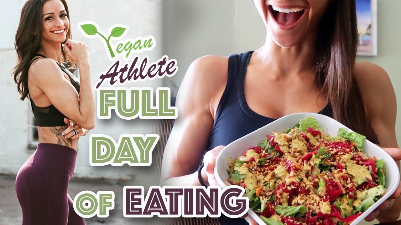 VEGAN IFBB PRO FULL DAY OF EATING + GLUTE WORKOUT - YouTube