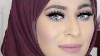 *مع فاطيما سالم * مكياج سهرات ناعم باللون الوردي  سهل جدا جدا screenshot 5