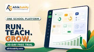 Run Your School. Teach with AI. Grow It. — AfrikSabify School Platform (30-Day Free Trial)