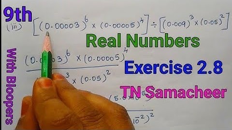 TN Samacheer 9th std Maths| Real Numbers| Exercise:2.8(3,4,5)|Scientific Notation and Decimal form