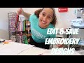 How to Edit Embroidery Designs &  Setup on Brother Embroidery Machine! Etsy Seller Work Motivation!