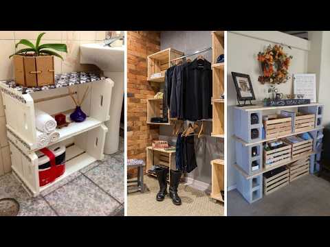 +226 iDEAS de MUEBLES con CAJAS DE MADERA DECORADAS y creativas para un hogar elegante y organizado