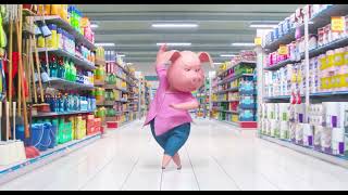 Свинья в магазине Зверопой | Розита танцует в магазине | Rosita Sing