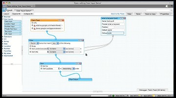 Yahoo Pipes User Input Demo