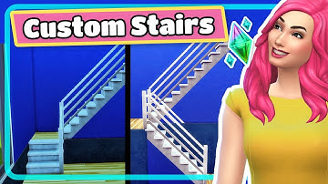 The Sims 4 Stacked Stairscases and U or L Shaped Stairs Tutorial